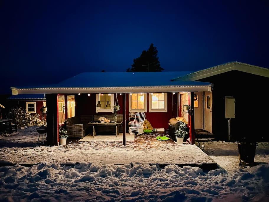 Langroesta; Ruime Blokhut Grenzend Aan Bos Alpstuga *